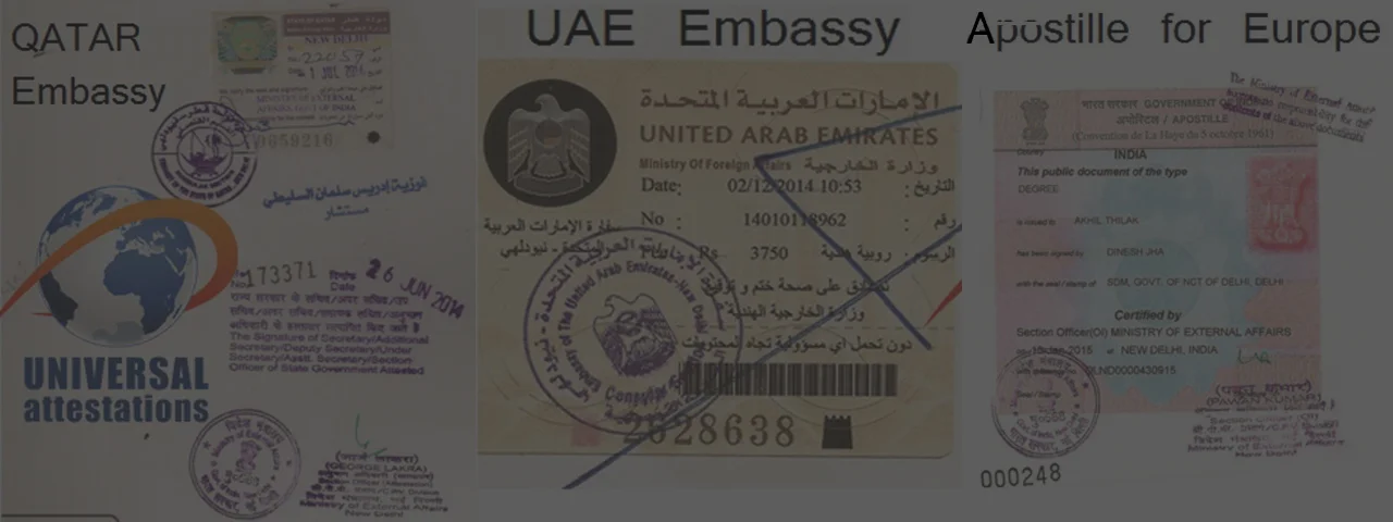 UAE Embassy Certificate Attestation/legalisation